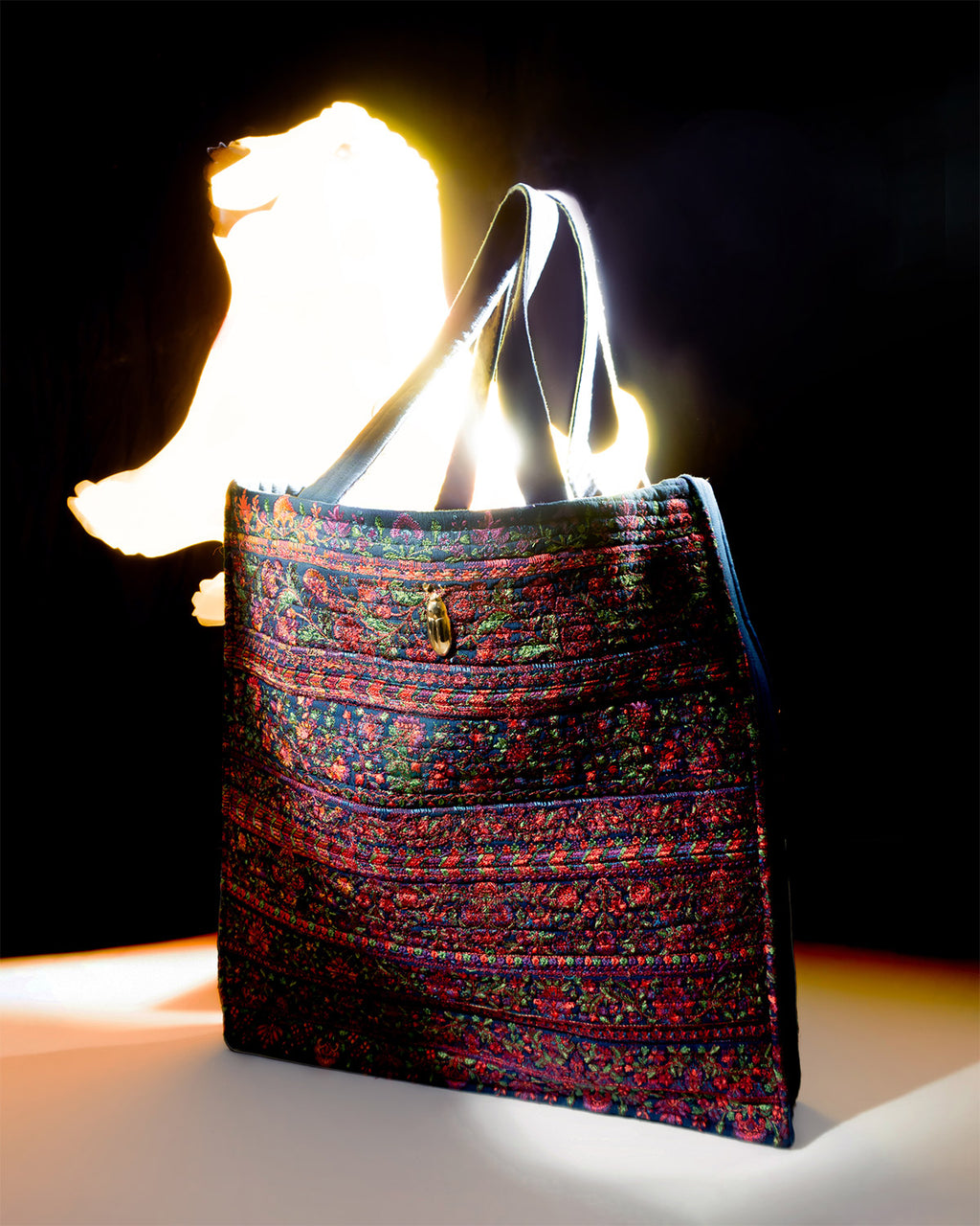 Navy Bloom Tote
