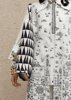 Geometric Print Tote Bag